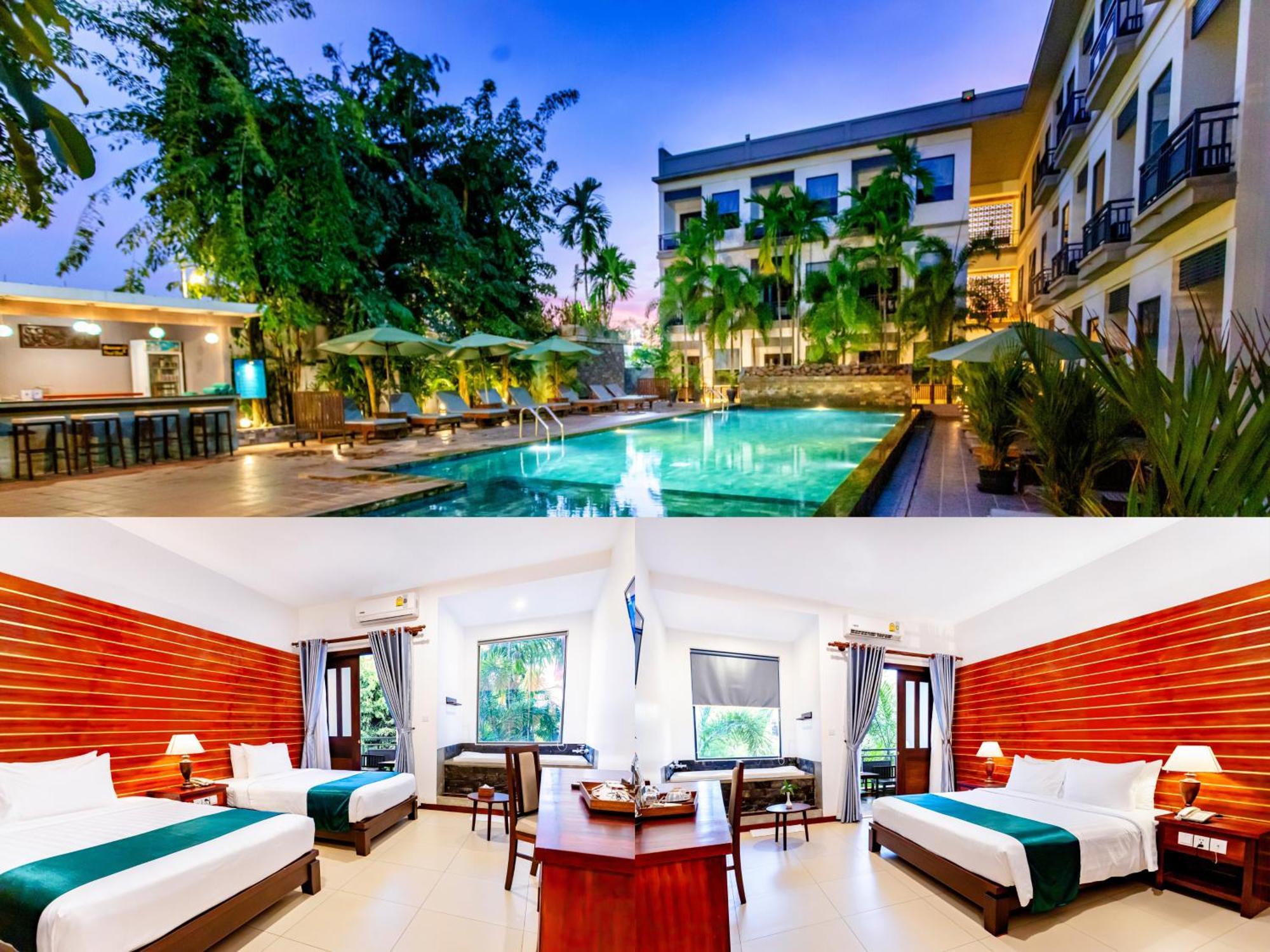 Green Amazon residencia Hotel Ciudad de Siem Riep Exterior foto